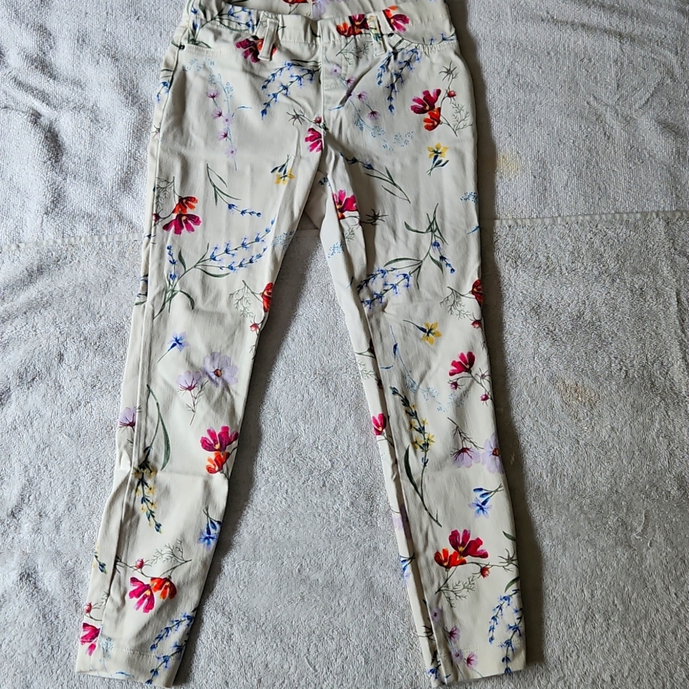 Stretchy Floral Jeans